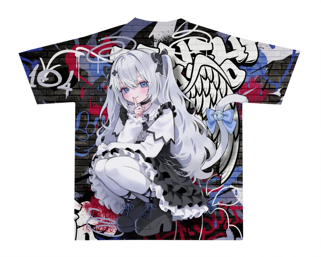 【常設グッズ】天使なのフルグラフィックTシャツ