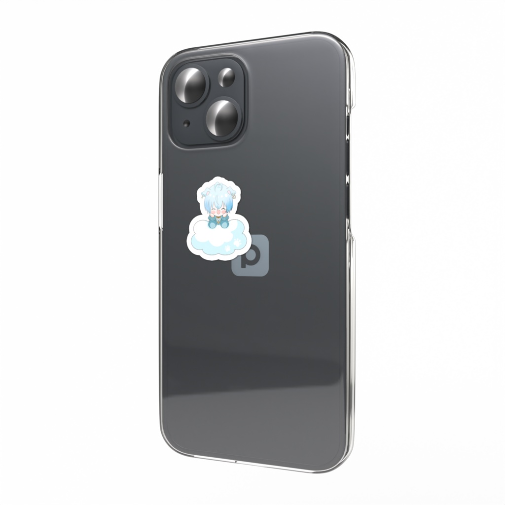 にっこりスマホステッカー