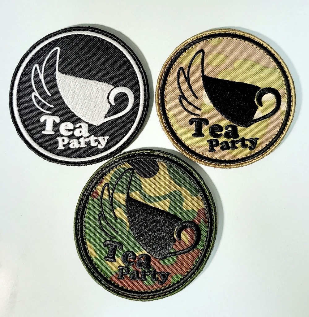 Teaparty 丸型パッチ