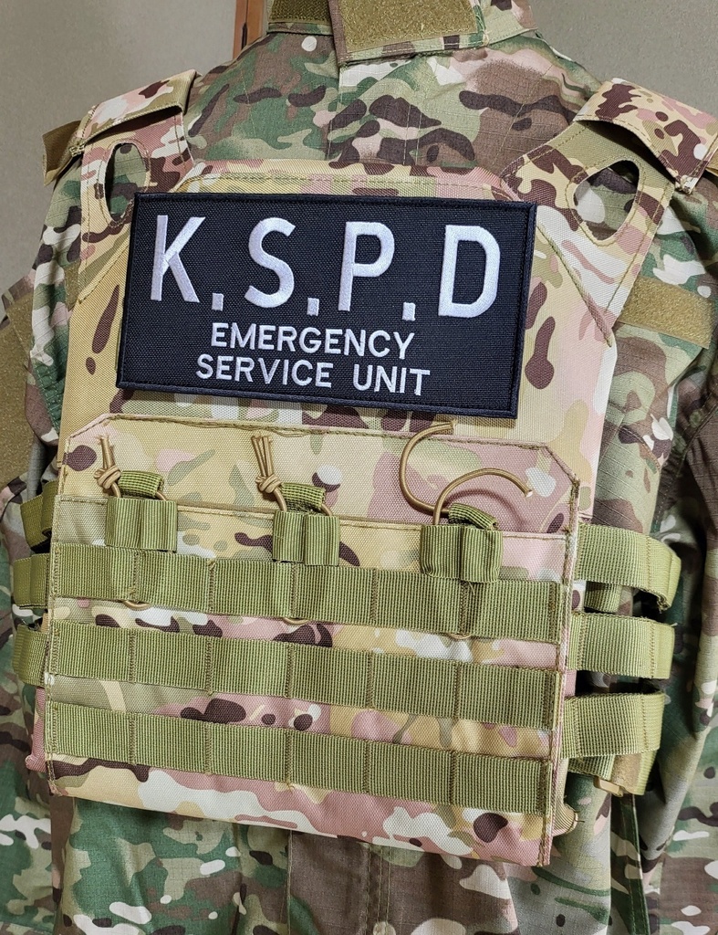 KSPD ESU プレキャリ用フロントパッチ(ラージサイズ/194mm)