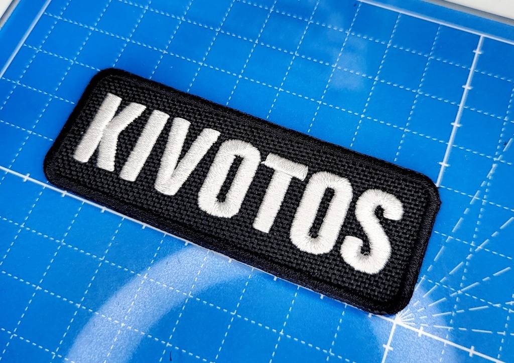 「KIVOTOS」「KSPD」 ネームパッチ(ベルクロ付)