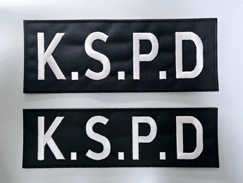 KSPD バックパッチ（幅245mm x 93mm）