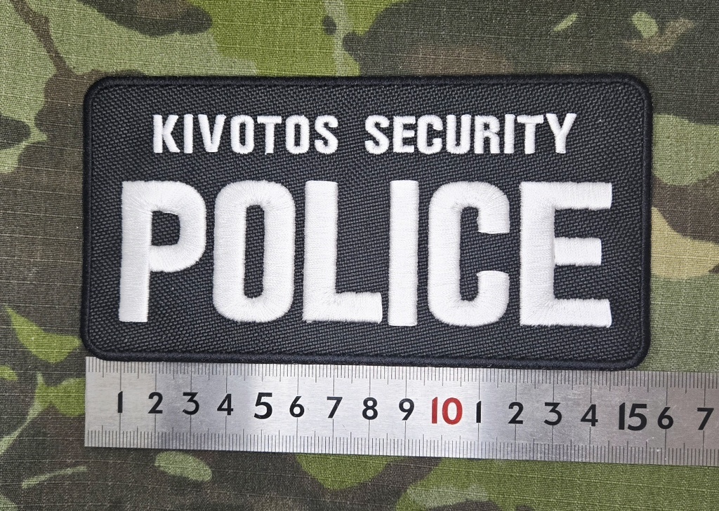 KIVOTOS SECURITY POLICE フロント用パッチ(152mm)