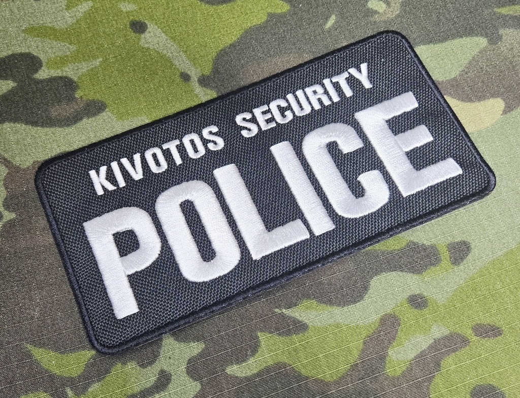 KIVOTOS SECURITY POLICE フロント用パッチ(152mm)