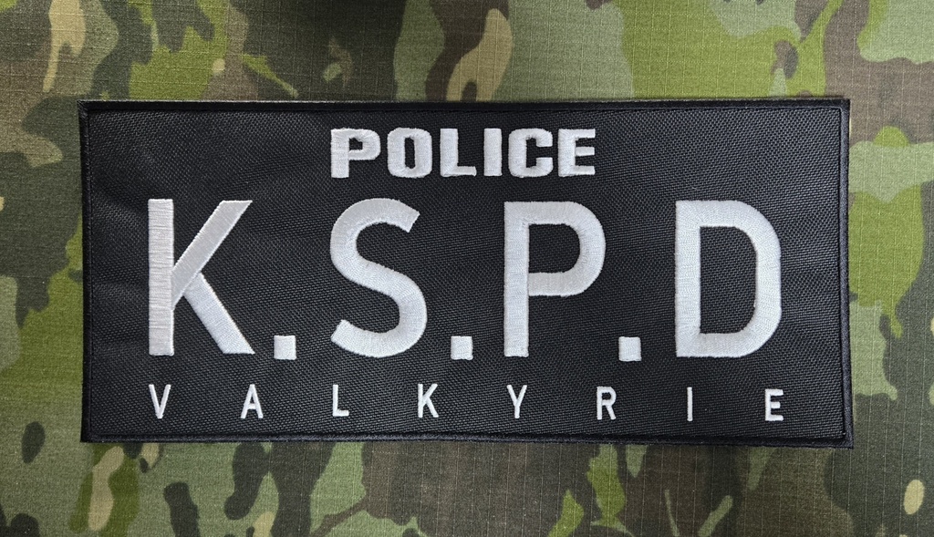 KSPD VALKYRIE バックパッチ(277x123mm)