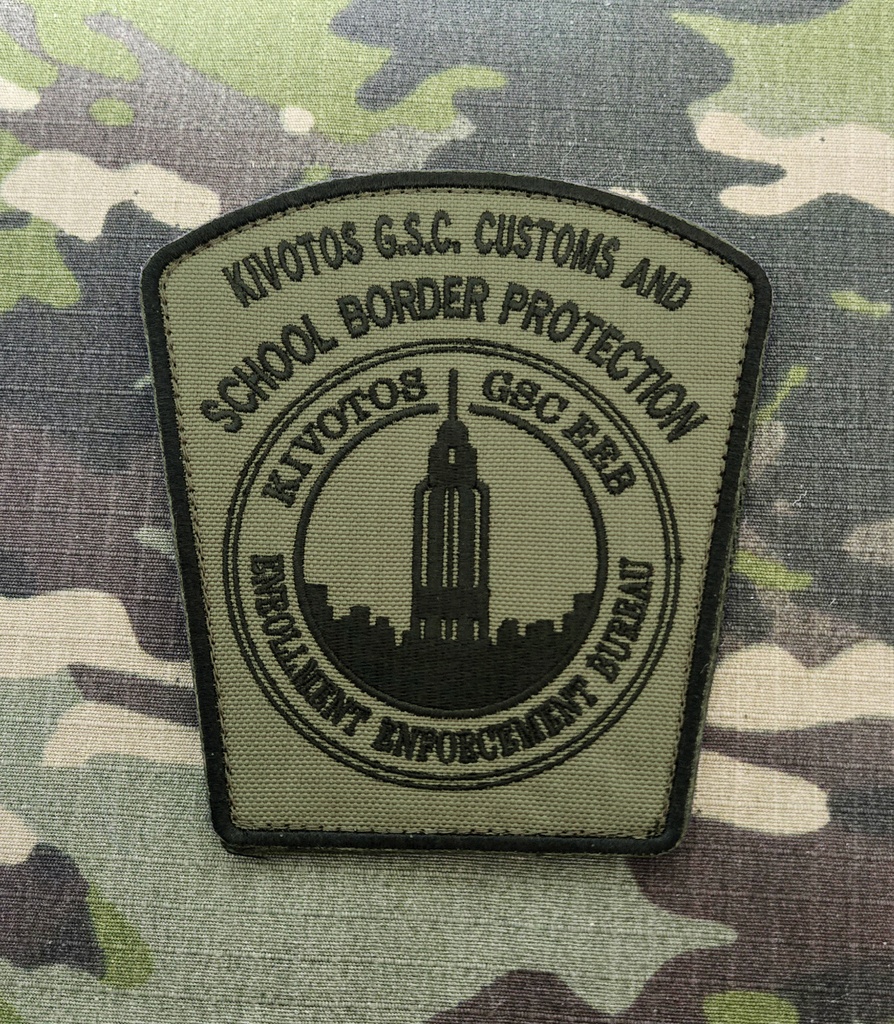 キヴォトス連邦生徒会 入学管理執行局 パッチ（ベルクロ付）