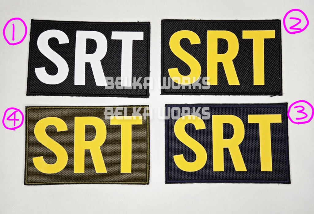 【DTF】SRT パッチ（80mm/ベルクロ付）