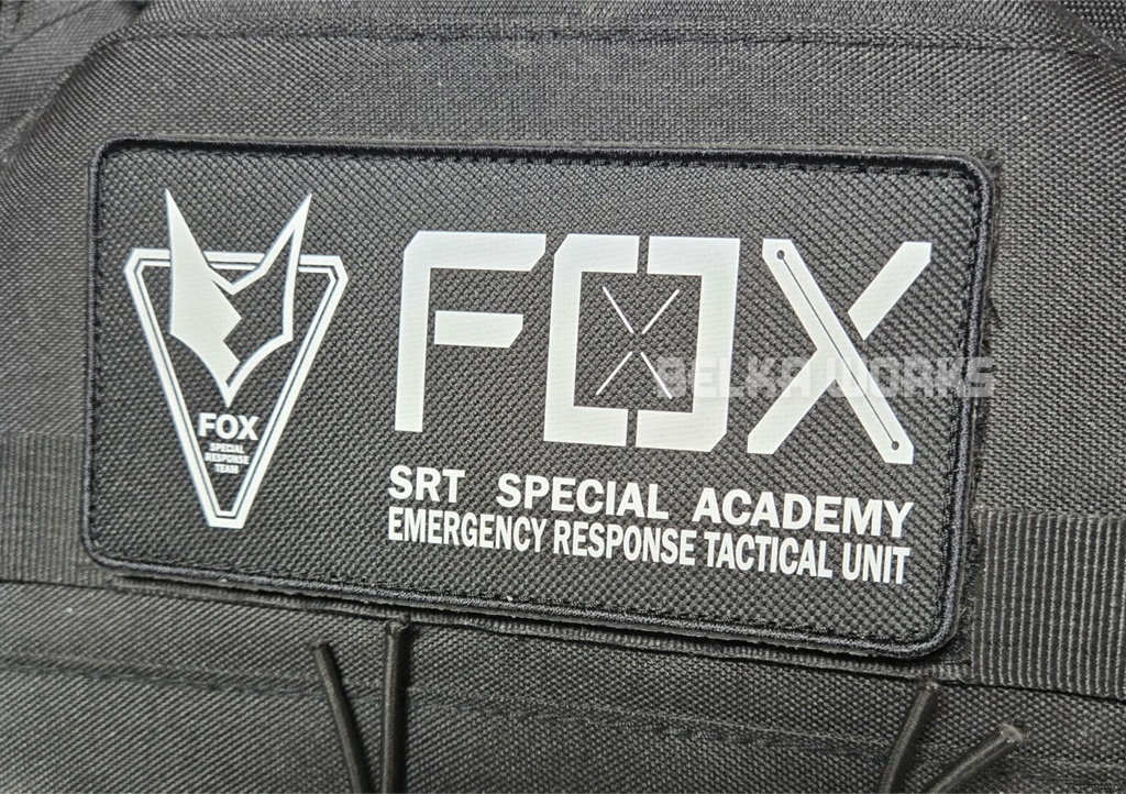 【DTF】FOX小隊 フロントパッチ 135mm ベルクロ付