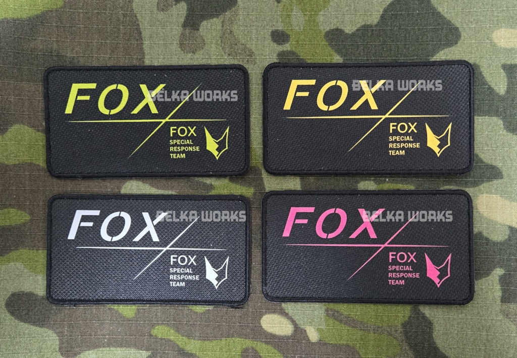 【DTF】FOX小隊 フラックパッチ(85mm/ベルクロ付)