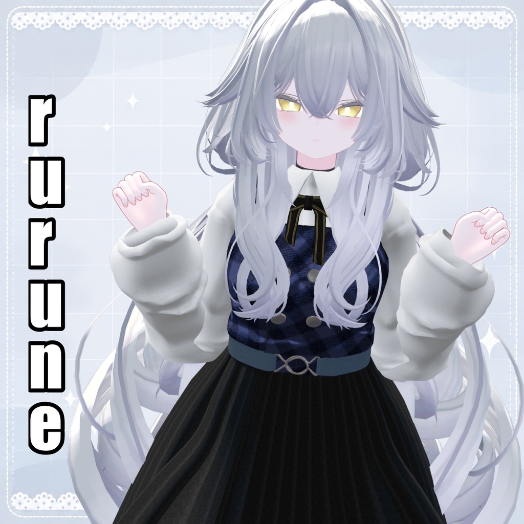 【3D衣装】ひだまりワンピ ・対応6アバター