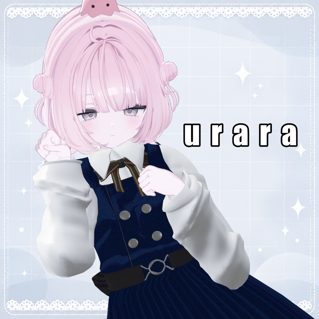 【3D衣装】ひだまりワンピ ・対応6アバター