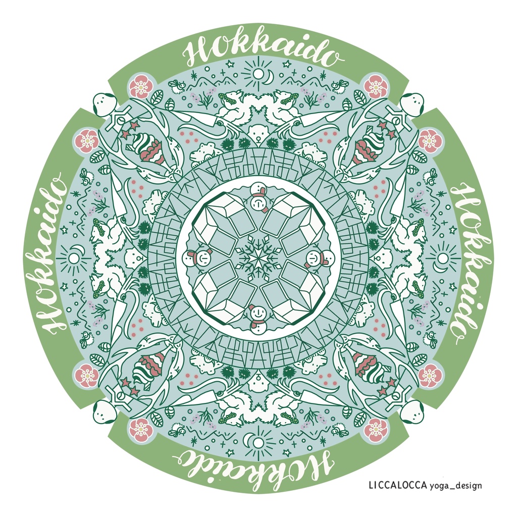 夏色 | 北海道曼荼羅ステッカー