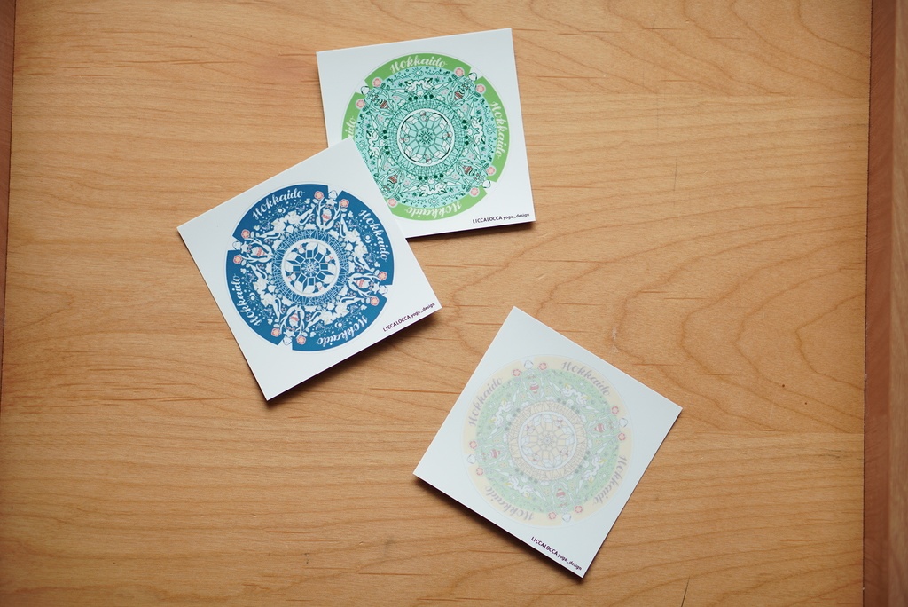 3枚セット 北海道曼荼羅ステッカー