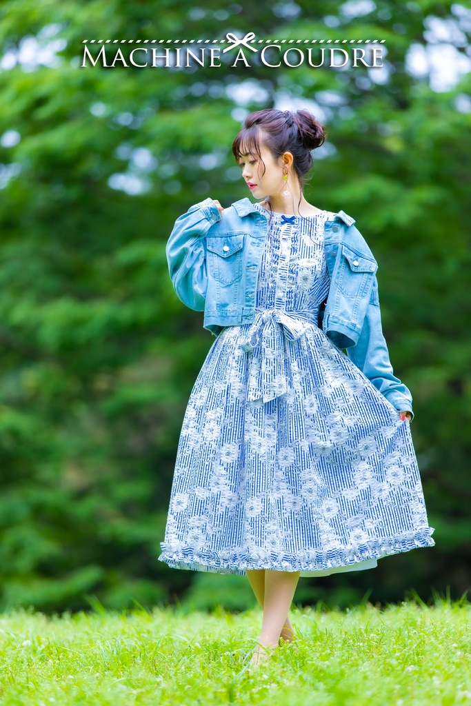 リップルストライプワンピース