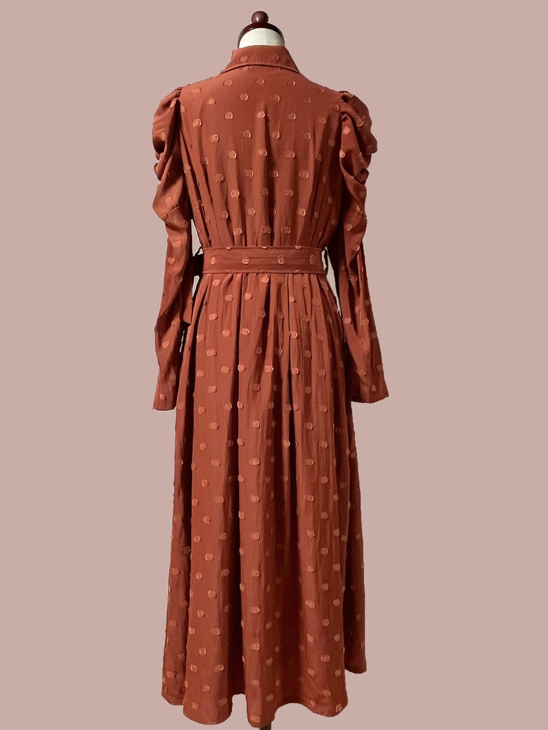 レトロドットワンピース