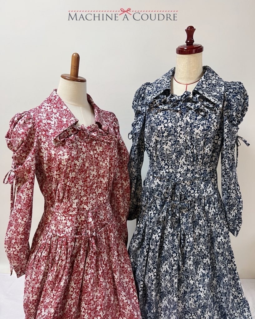 クラシカルフラワーワンピース