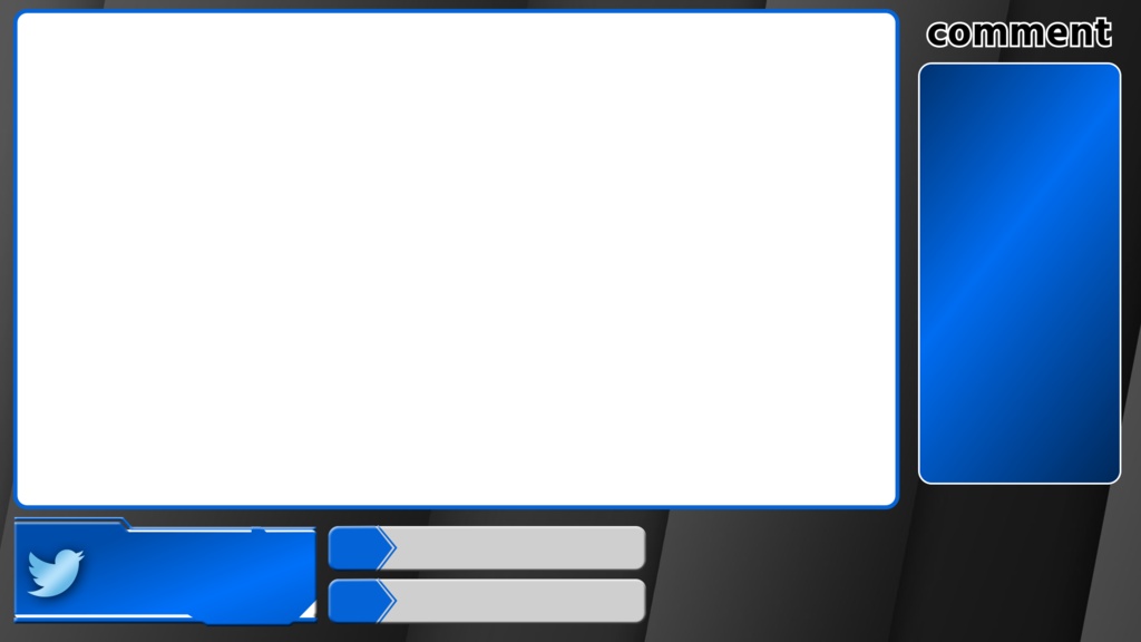 【配信画面】メタリックなオーバーレイ