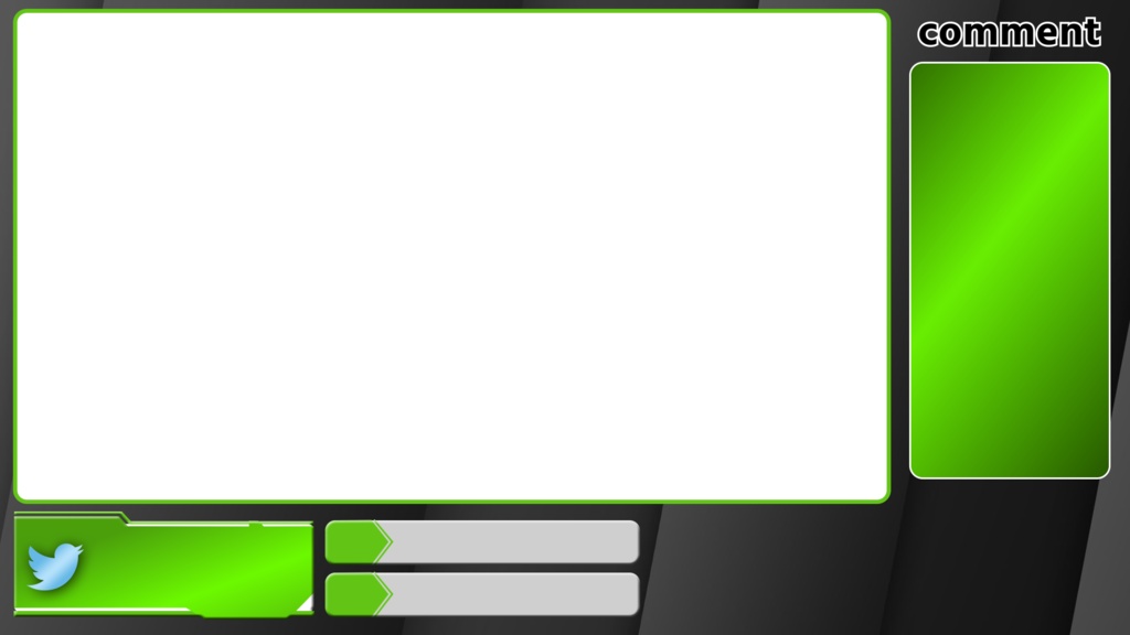 【配信画面】メタリックなオーバーレイ