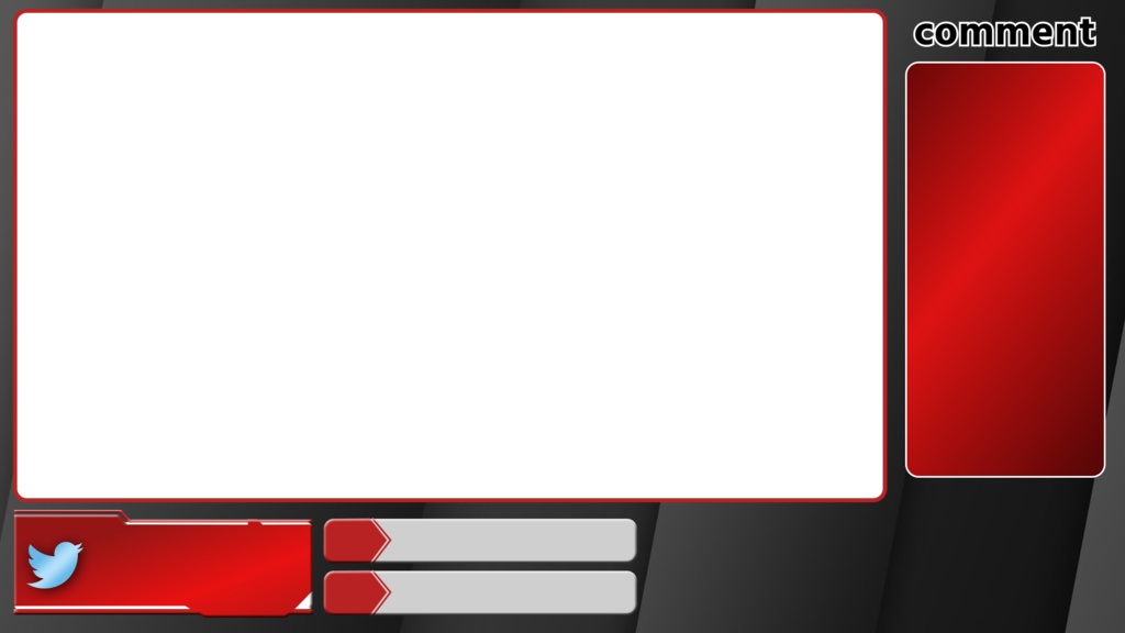 【配信画面】メタリックなオーバーレイ