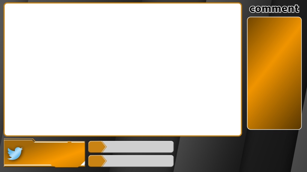 【配信画面】メタリックなオーバーレイ