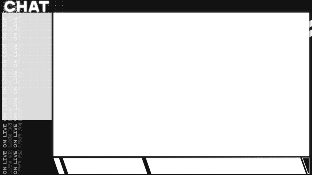 【配信素材】ゲーム実況ライブ配信用オーバーレイ