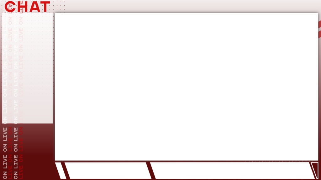 【配信素材】ゲーム実況ライブ配信用オーバーレイ