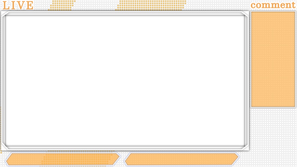 ゲーム実況 配信用オーバーレイ