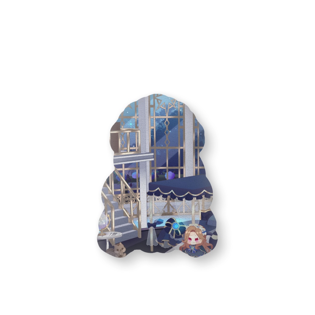 マントを着た小さかった頃のわたしクッション(ひみつ基地)