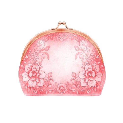 水彩画風ピンク系Fashionシリーズ10点・PNG背景透過