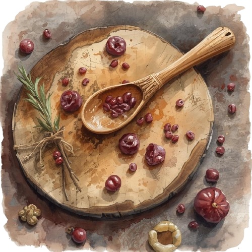 ヨーロッパ風キッチンの水彩クリップアートセット(全10点・PNG)