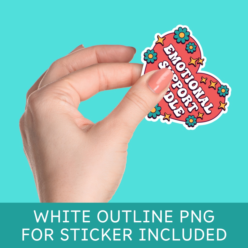 Emotional Support Kindle SVG - PNG Design (感情サポートデザイン)