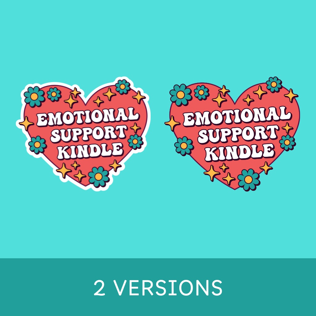 Emotional Support Kindle SVG - PNG Design (感情サポートデザイン)