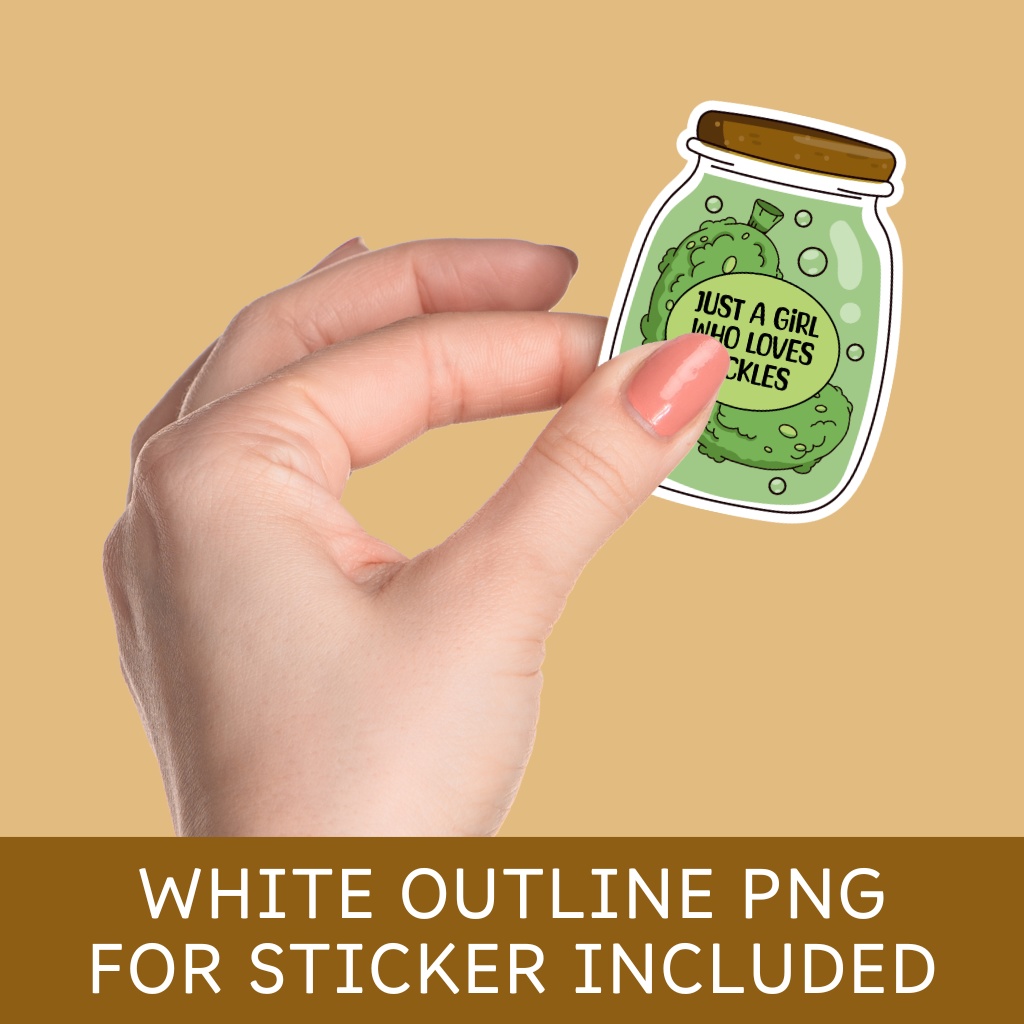 Just A Girl Who Loves Pickles, Pickles Lovers SVG - PNG (ピクルスラバーズデザイン)