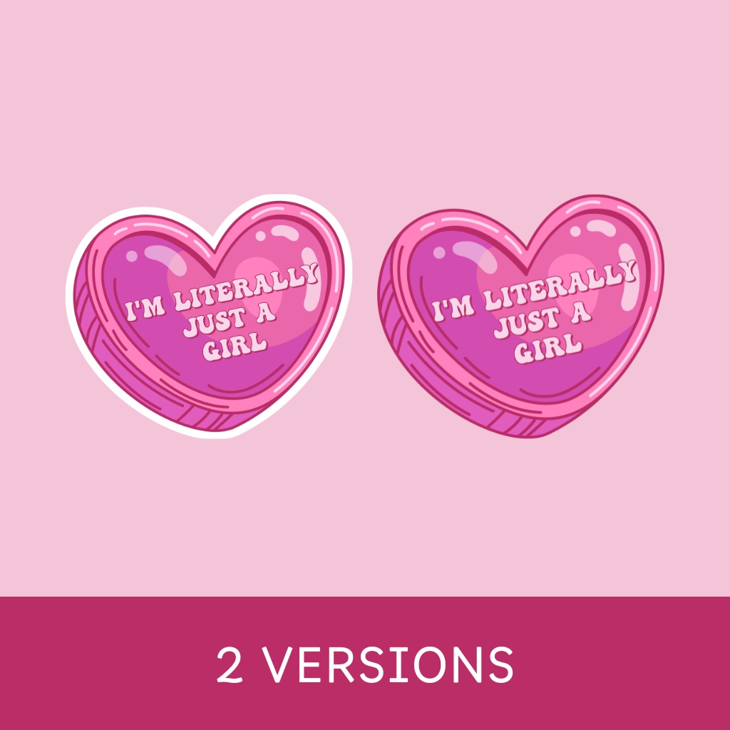 I’m Literally Just A Girl, Coquette SVG – PNG Design(コケットデザイン)