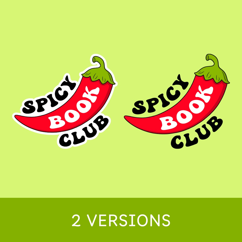 Spicy Book Club SVG - PNG, Book Lovers Design (ブックラバーズデザイン)
