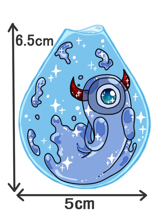 でみめん サタン PVCクリアキーホルダー