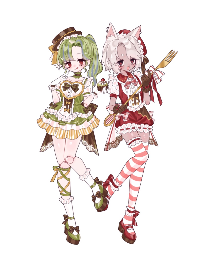 おやつ&めとろ　ペアアクリルスタンド