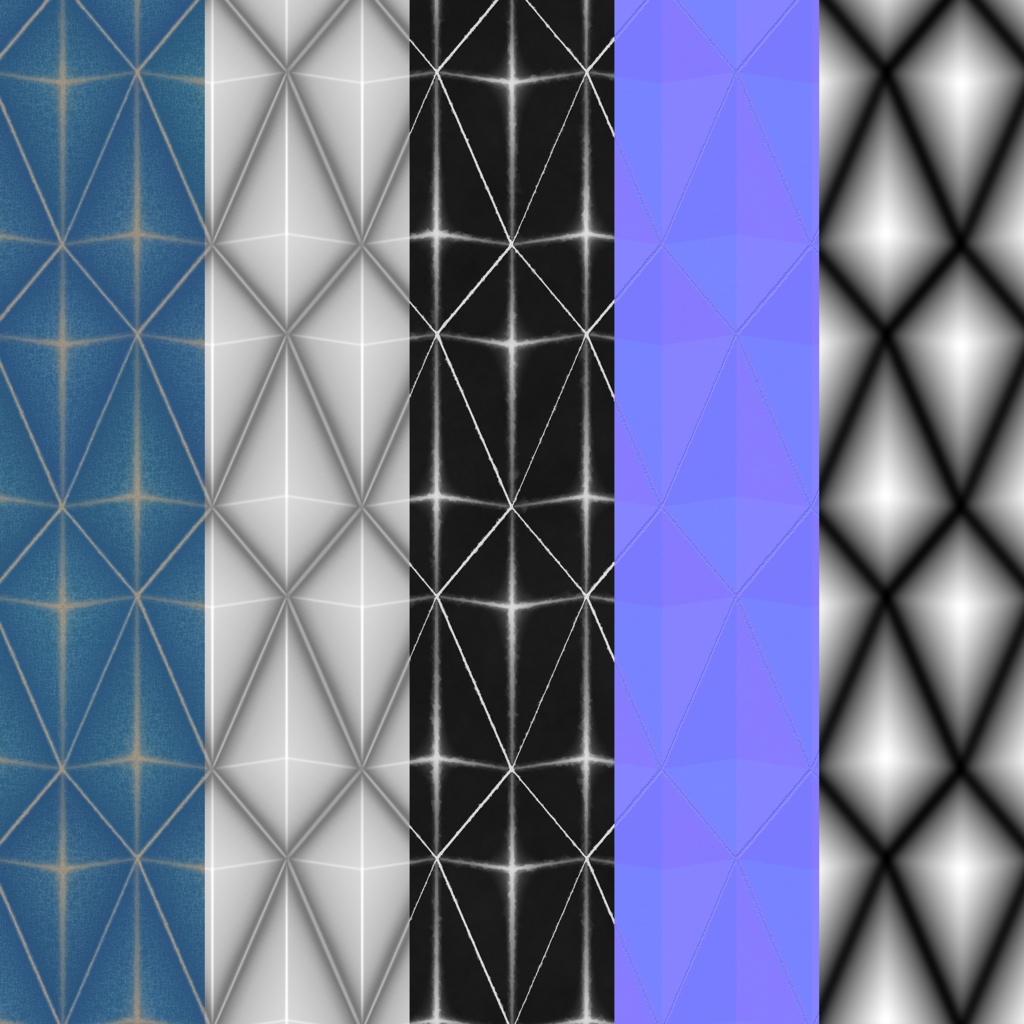 【無料】ダイヤモンドタイルのマテリアル【SBSAR, SBS有】