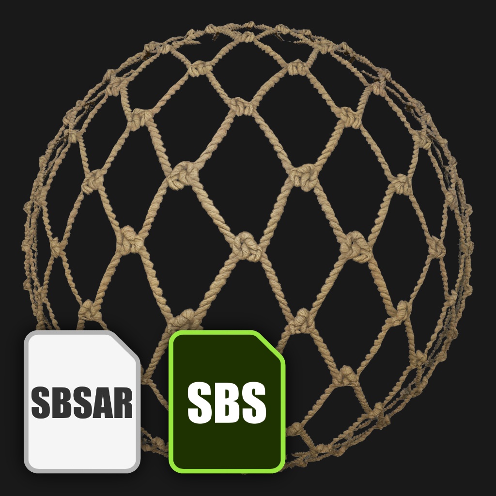 【無料】あみあみ紐のマテリアル【SBSAR, SBS有】