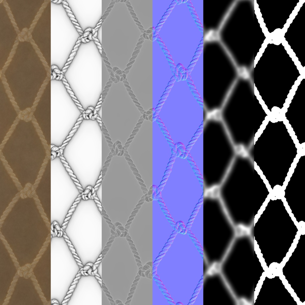 【無料】あみあみ紐のマテリアル【SBSAR, SBS有】