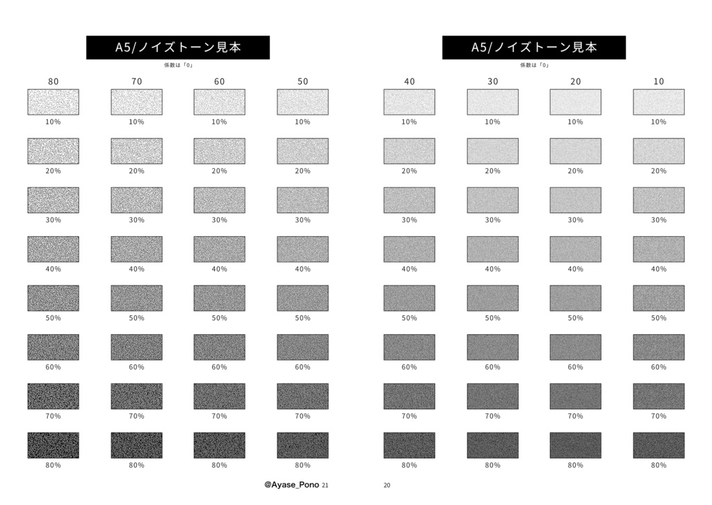 A5漫画原稿トーンやセリフの作画見本【紙本】