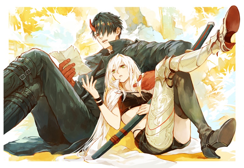 【OC】ポストカード　アリア＆レイヴン