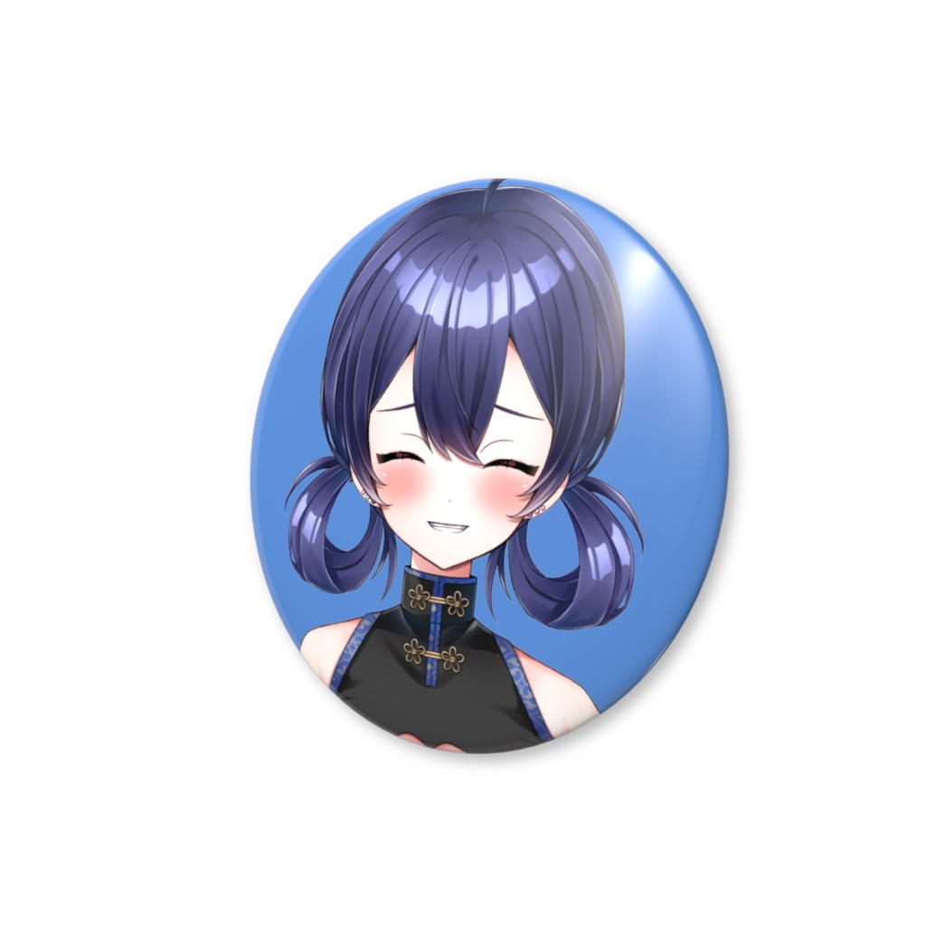 海月蓮 缶バッジ【笑顔】