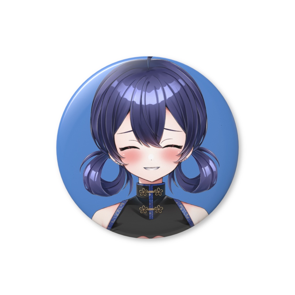 海月蓮 缶バッジ【笑顔】