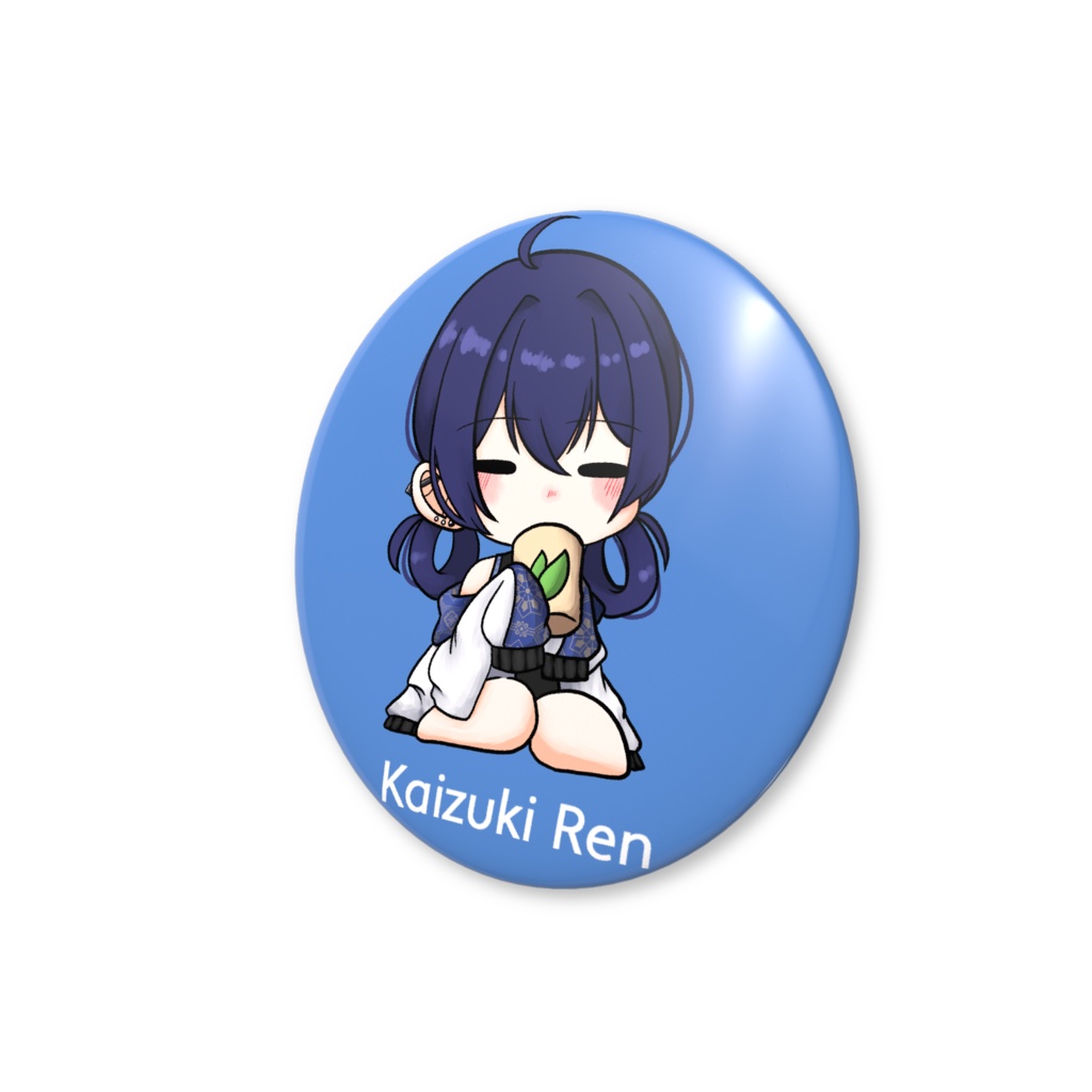 海月蓮 缶バッジ【お茶】