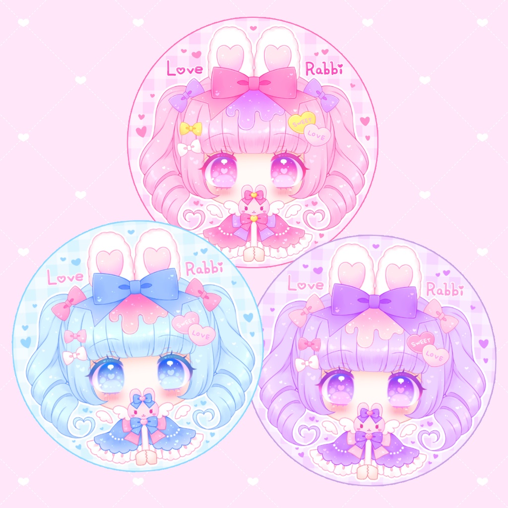 🎀【SALE】らぶらび♡缶バッジ