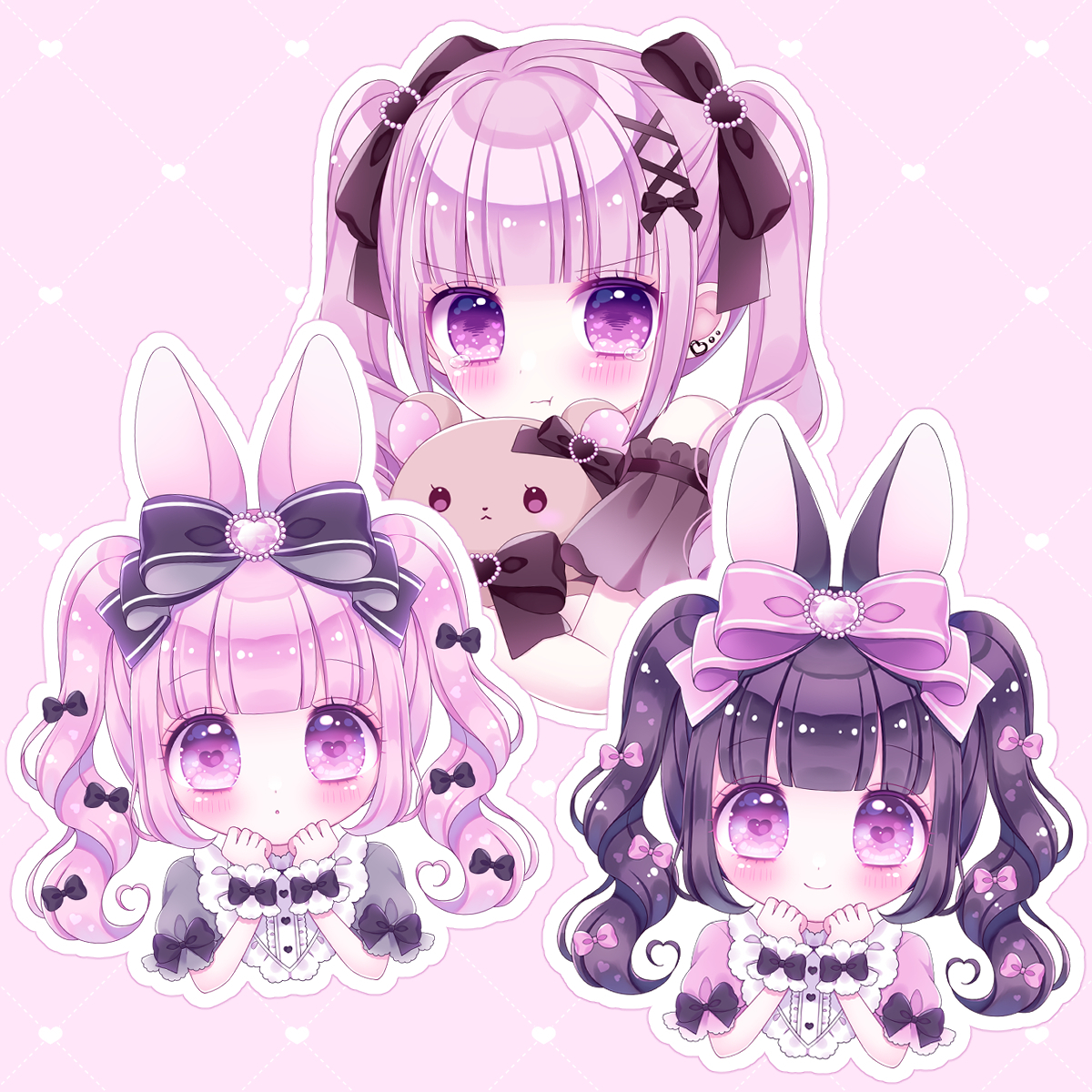 地雷系おんなのこステッカー