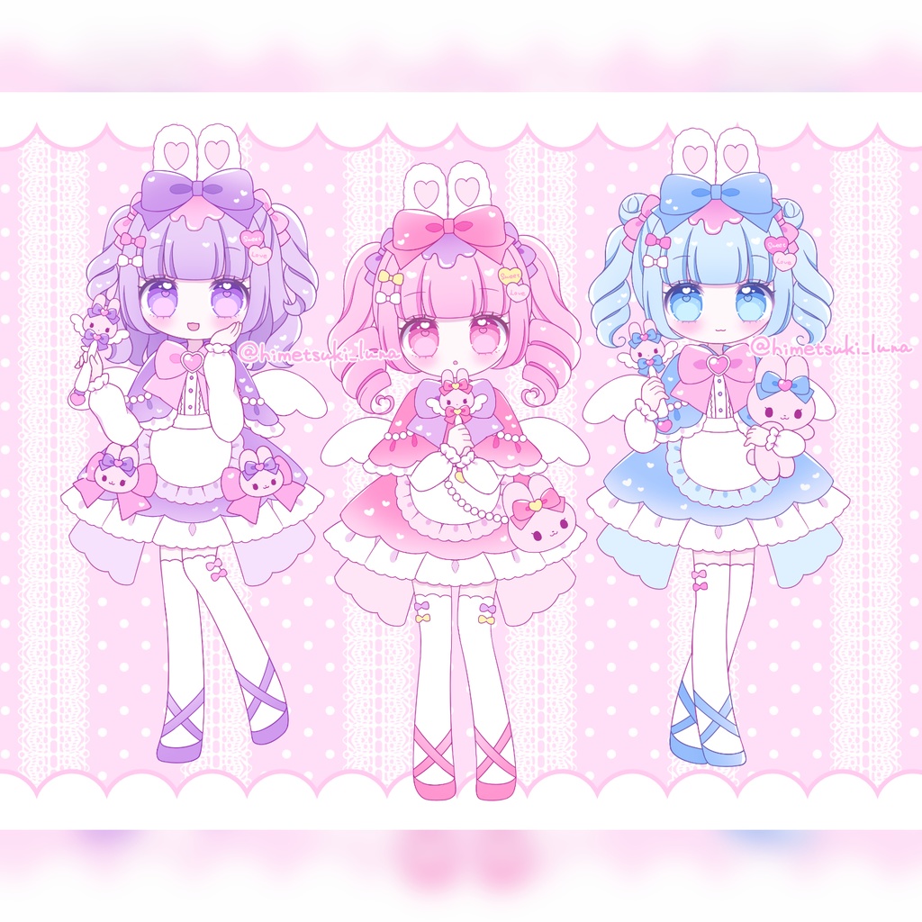 【単品購入用】らぶらびがーるず♡ステッカー