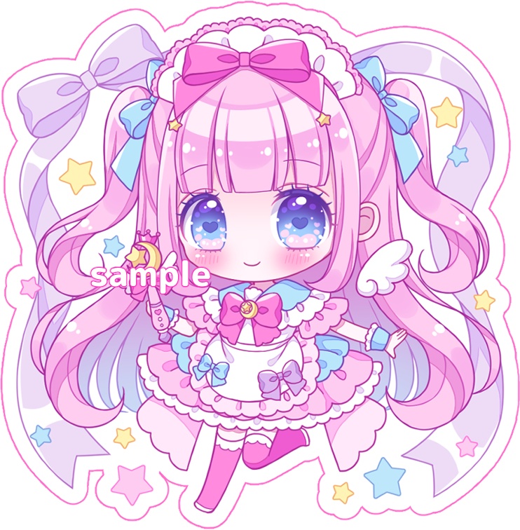 再販🩷魔法メイドちゃんオーロラアクリルキーホルダー
