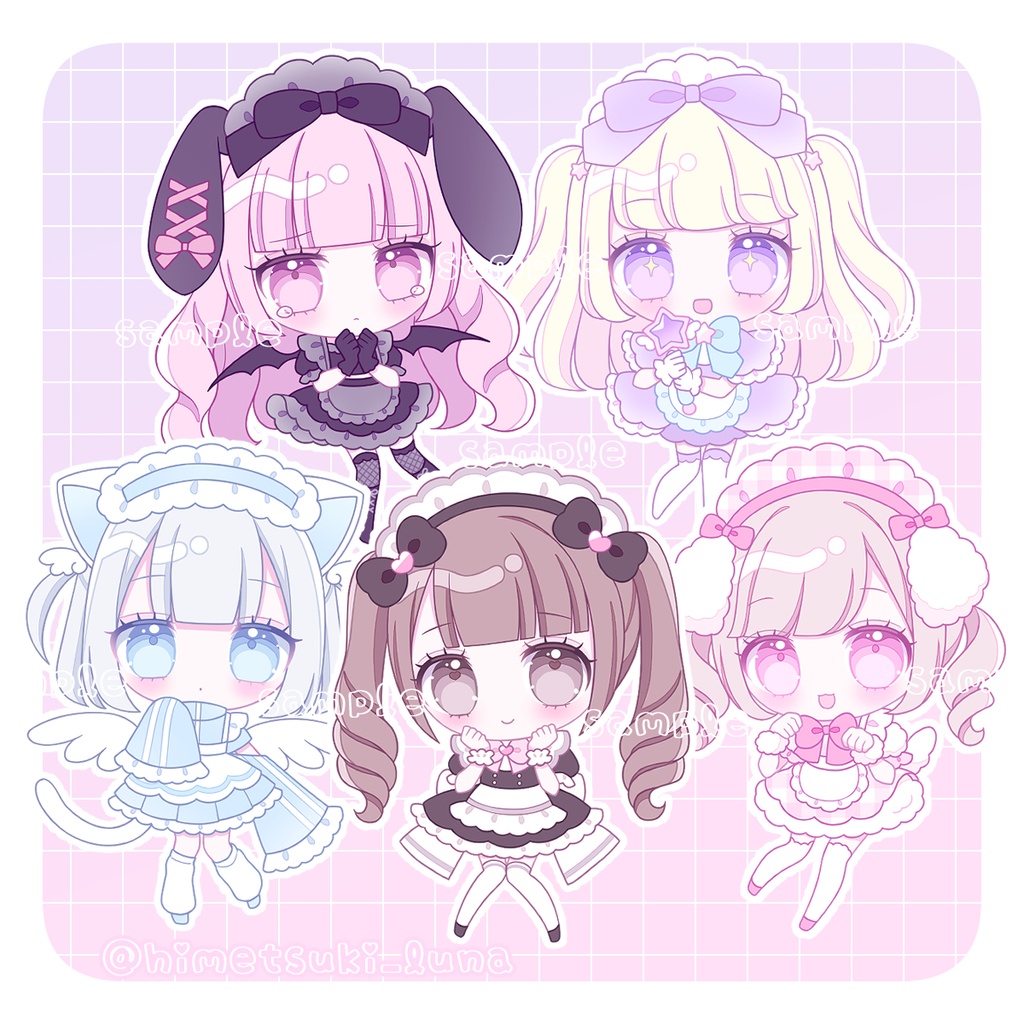 めいどちゃんミニアクリルキーホルダー